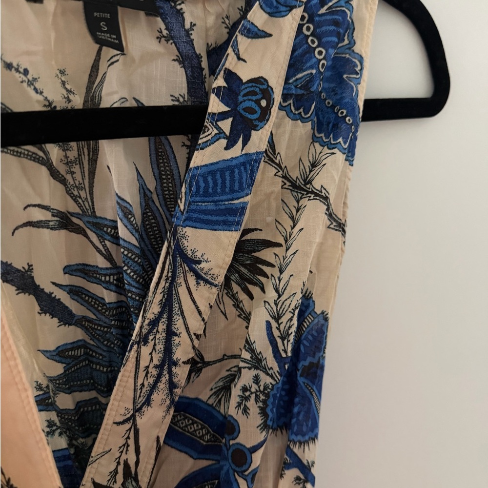 Banana Republic Blue and Cream Floral Dress - Picture 6 of 6